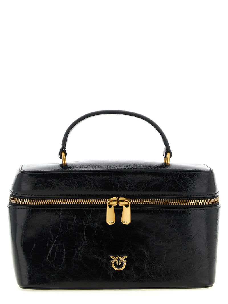 PINKO Black Calfskin Handbag - Luxury & Functionality
