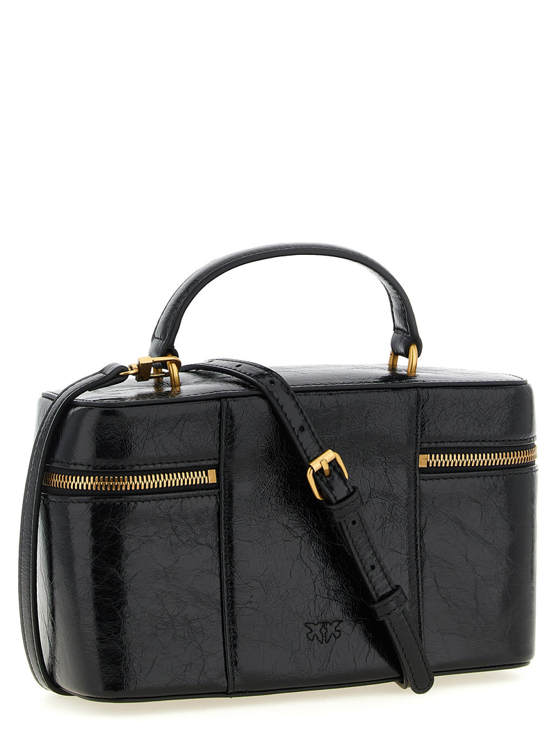 PINKO Black Calfskin Handbag - Luxury & Functionality