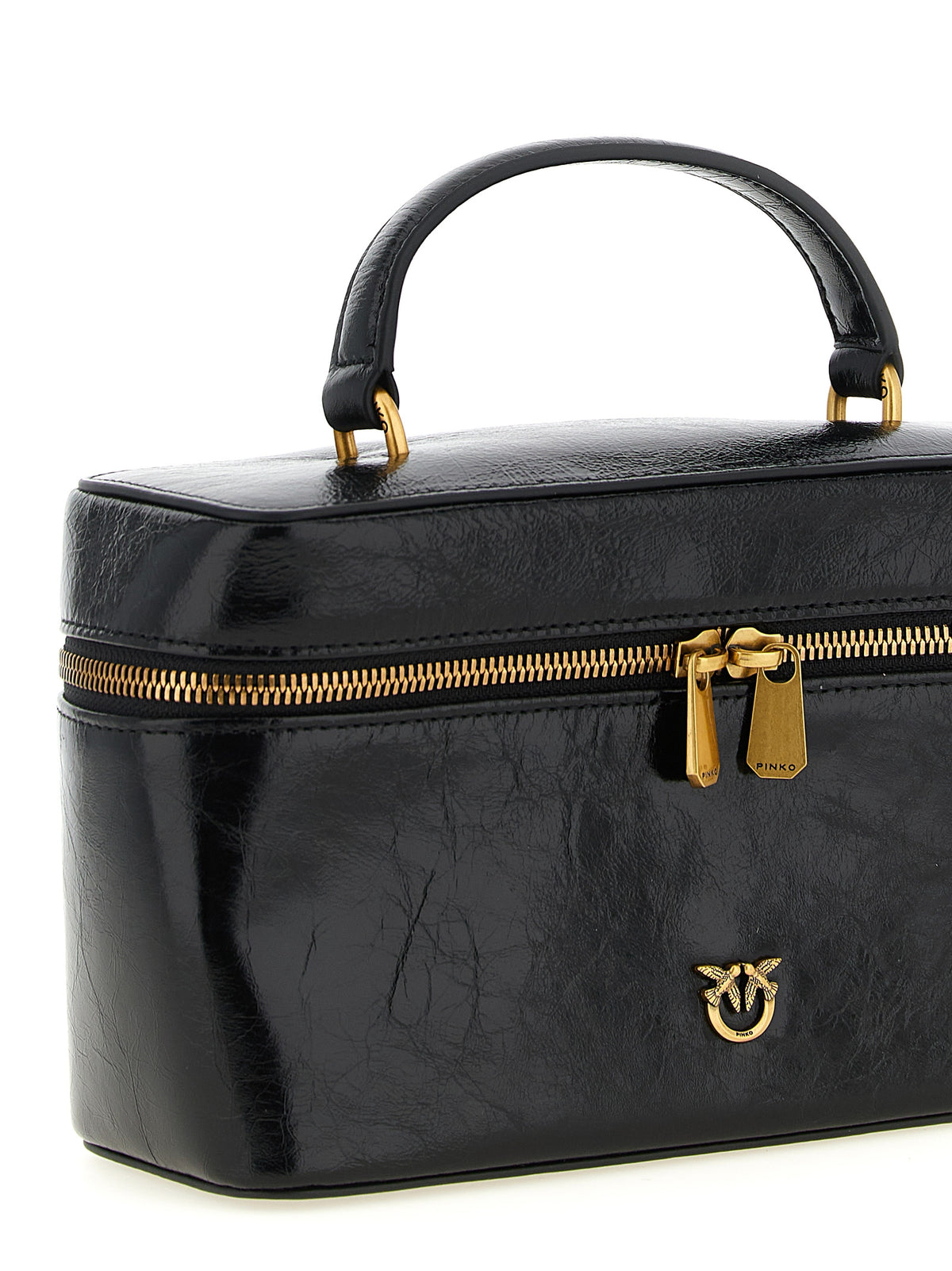 PINKO Black Calfskin Handbag - Luxury and Elegance