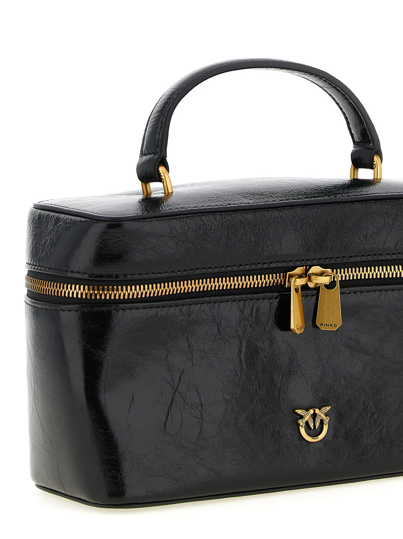 PINKO Black Calfskin Handbag - Luxury & Functionality