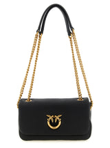 PINKO Black Lamb Leather Shoulder Bag - Elegant & Versatile