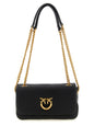 PINKO Black Lamb Leather Shoulder Bag
