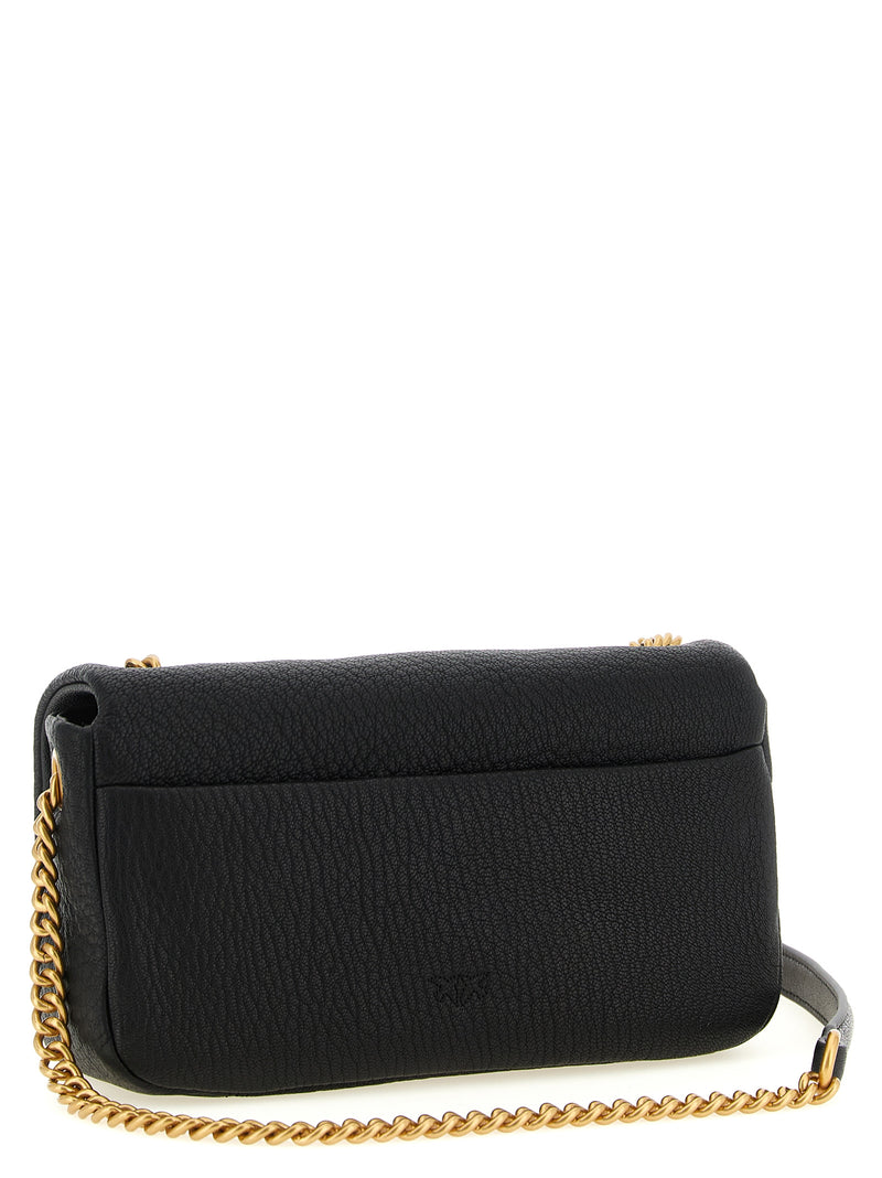 PINKO Black Lamb Leather Shoulder Bag - Elegant & Versatile