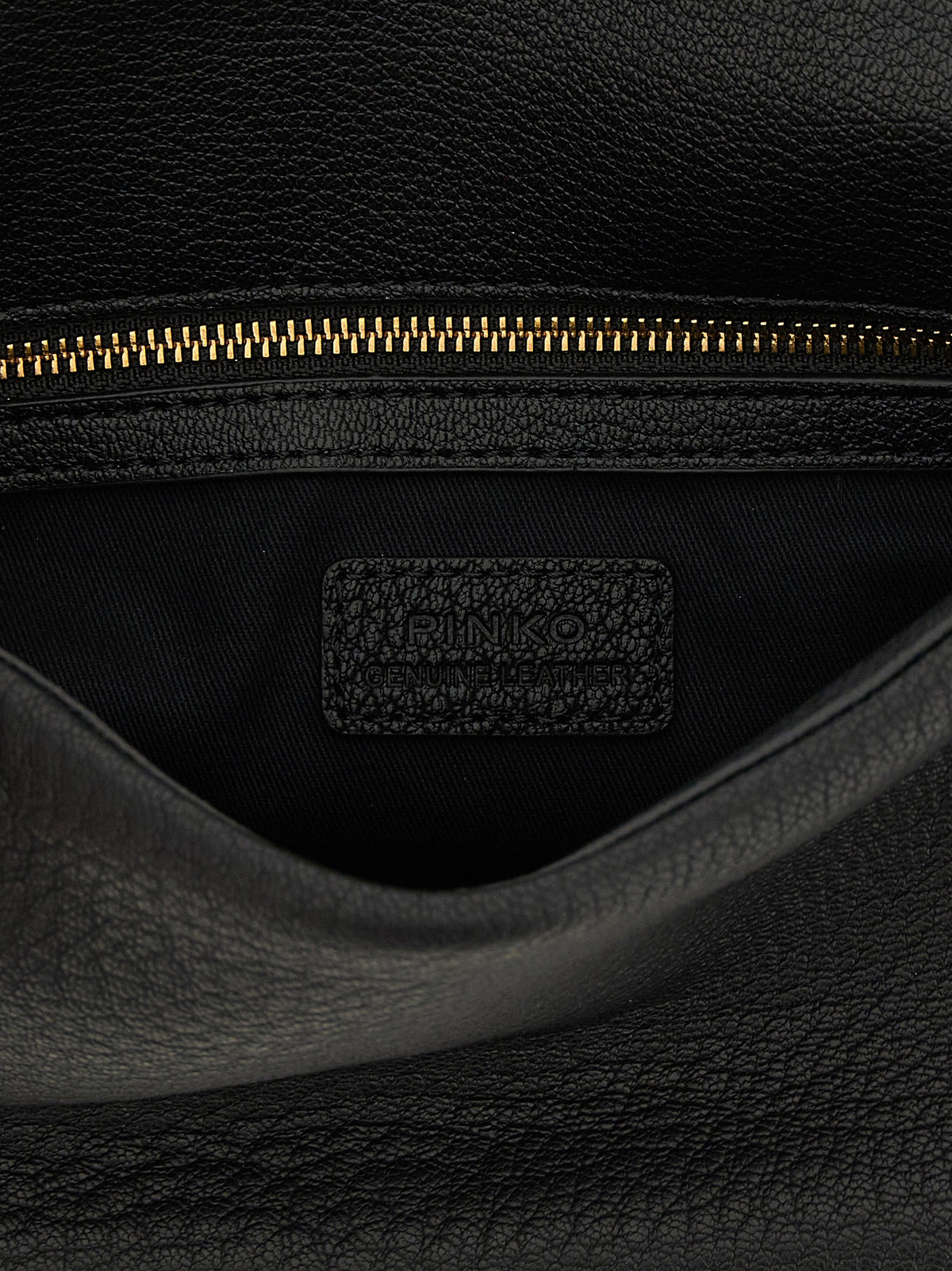 PINKO Black Lamb Leather Shoulder Bag - Elegant & Versatile