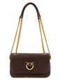 PINKO Brown Lamb Leather Shoulder Bag
