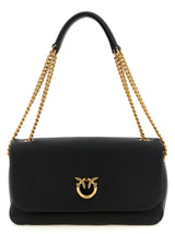 PINKO Black Lamb Leather Shoulder Bag - Luxury Chic