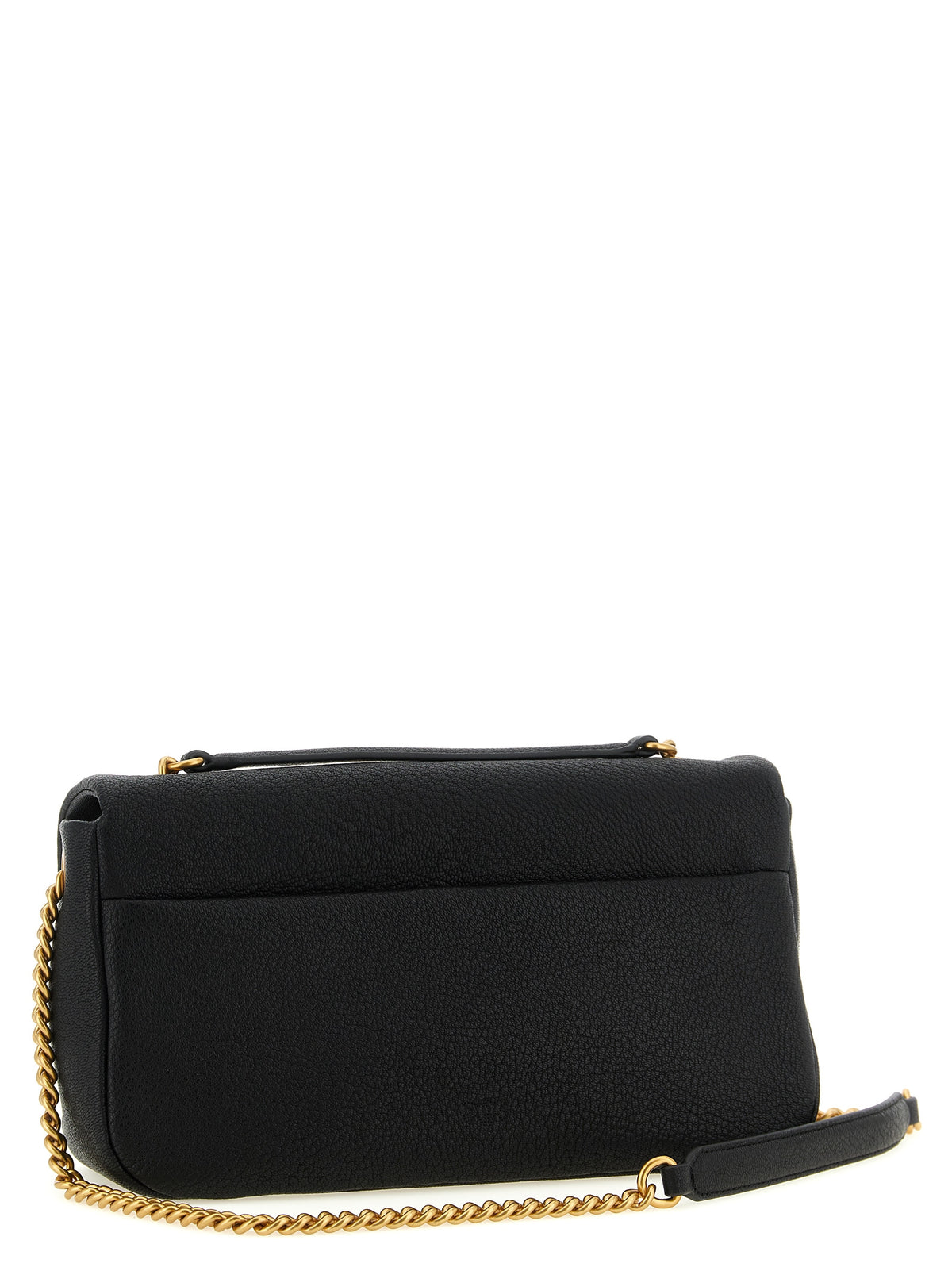 PINKO Black Lamb Leather Shoulder Bag - Luxury Chic