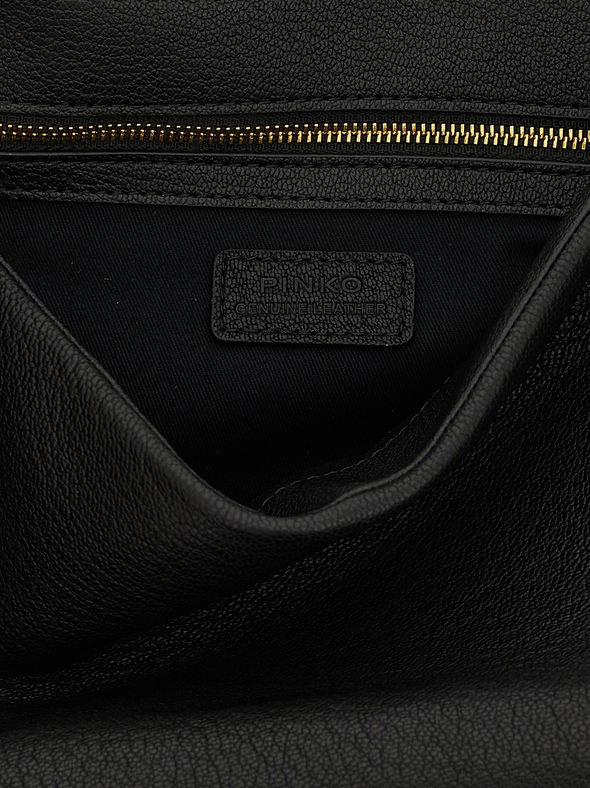 PINKO Black Lamb Leather Shoulder Bag - Luxury Chic
