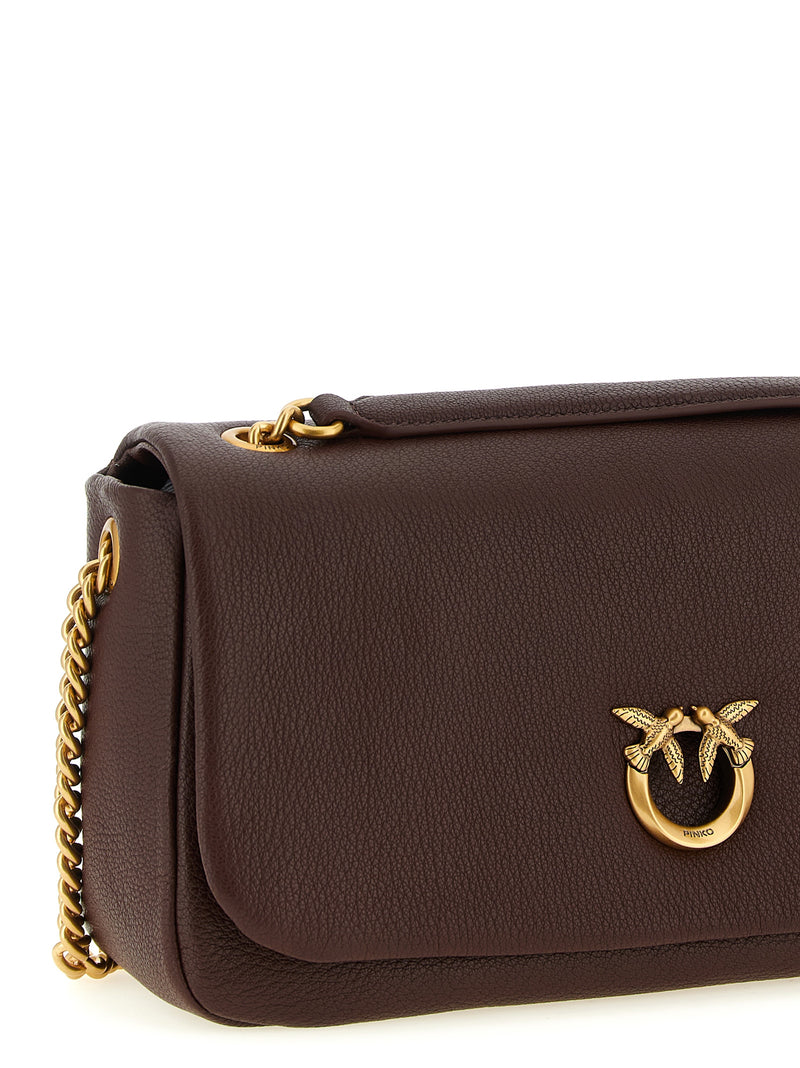 PINKO Brown Lamb Leather Shoulder Bag - Chic & Sophisticated
