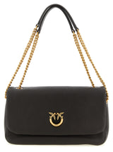 PINKO Brown Lamb Leather Shoulder Bag - Chic Elegance