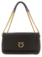 PINKO Brown Lamb Leather Shoulder Bag