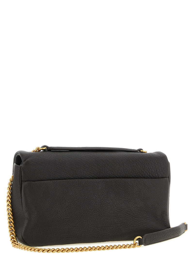 PINKO Brown Lamb Leather Shoulder Bag - Chic Elegance