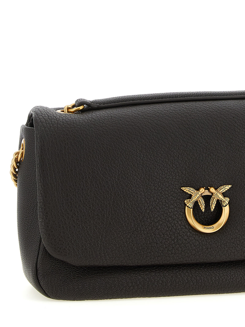 PINKO Brown Lamb Leather Shoulder Bag - Chic Elegance