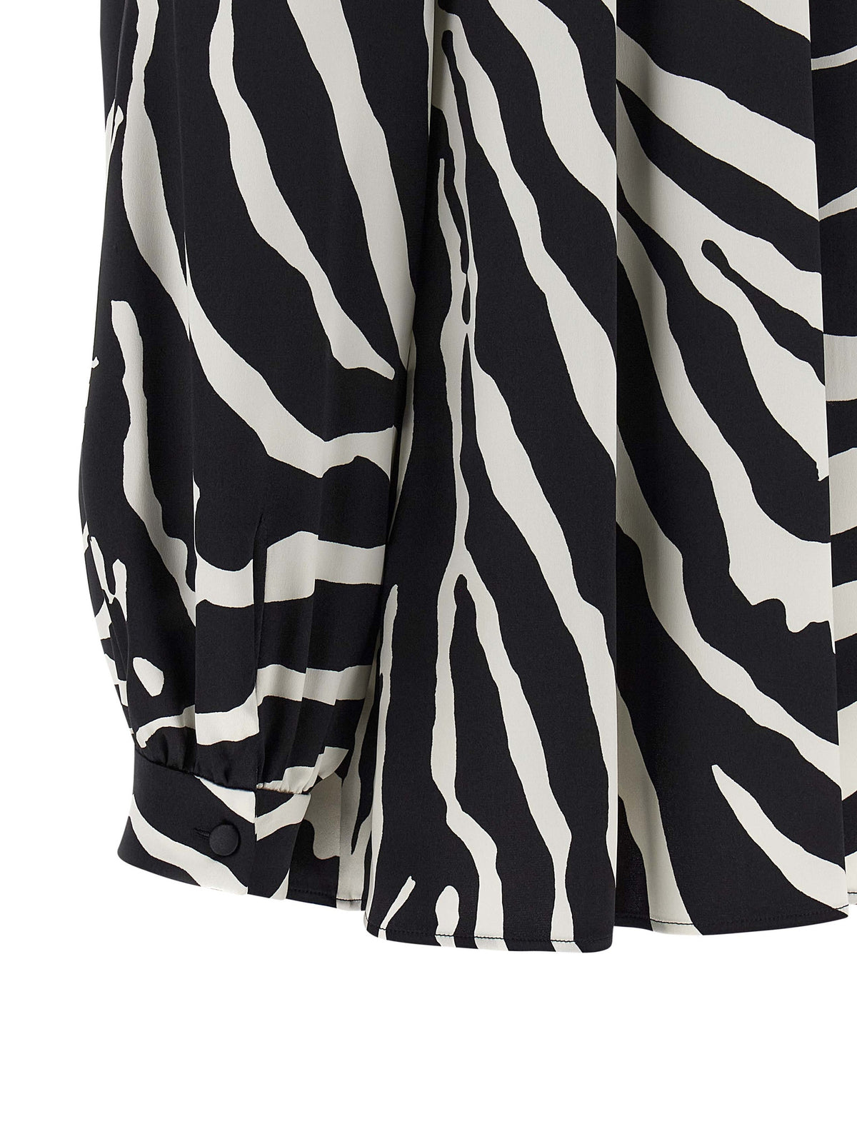 Dolce & Gabbana Bicolor Silk Blouse - Zebra Print