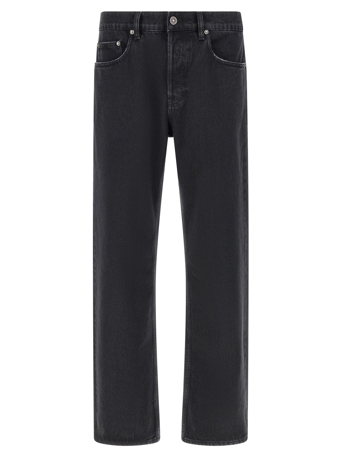 Golden Goose Skate Black Cotton Straight-Leg Jeans