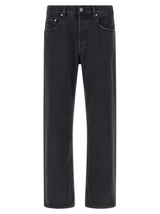 Golden Goose Skate Black Cotton Straight-Leg Jeans