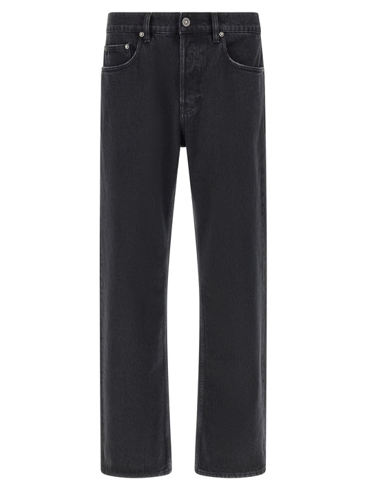 Golden Goose Black Cotton Straight-Leg Jeans - Skate Model