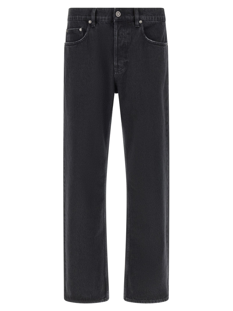 Golden Goose Black Cotton Straight-Leg Jeans - Skate Model