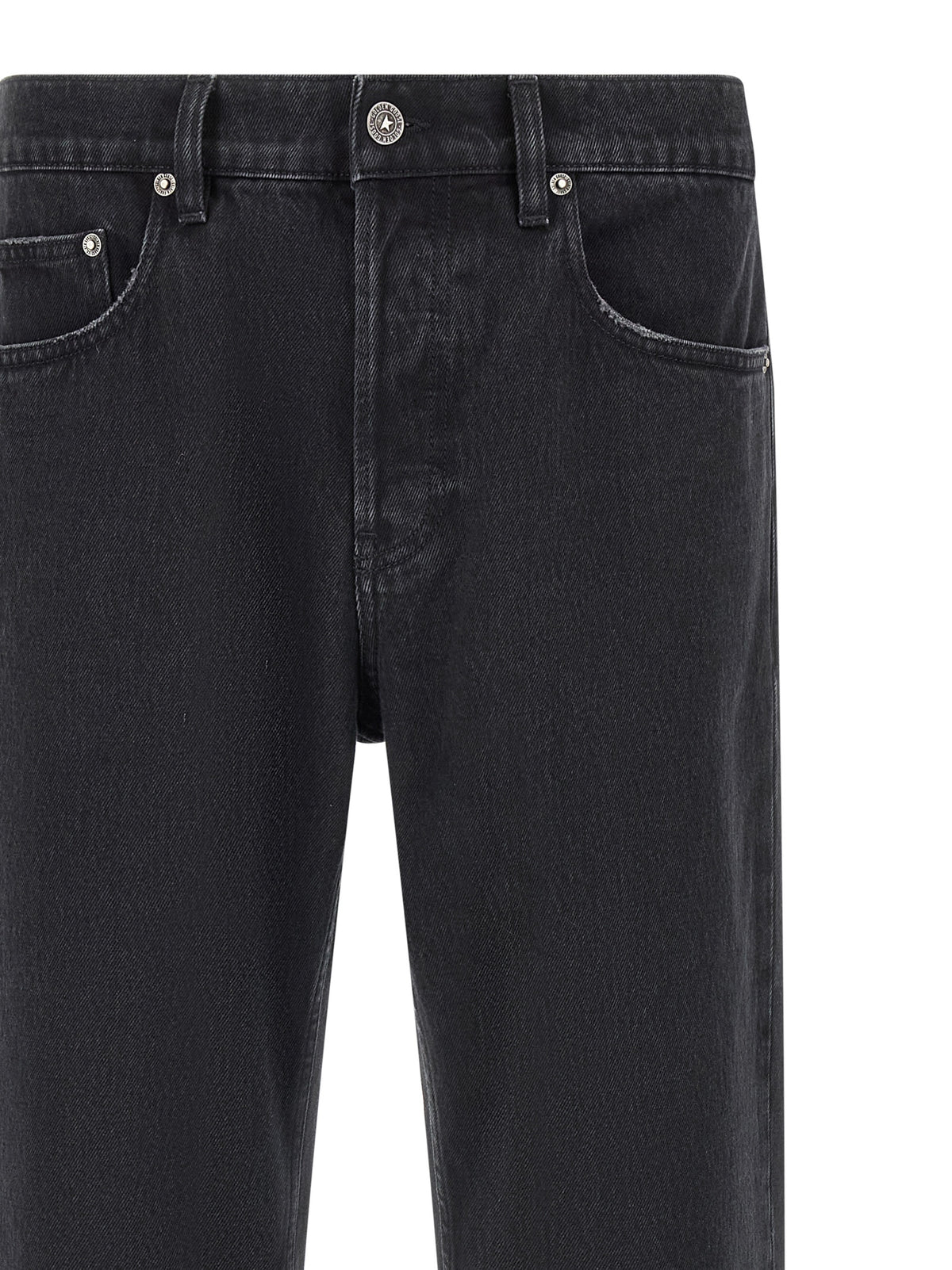 Golden Goose Skate Black Cotton Straight-Leg Jeans