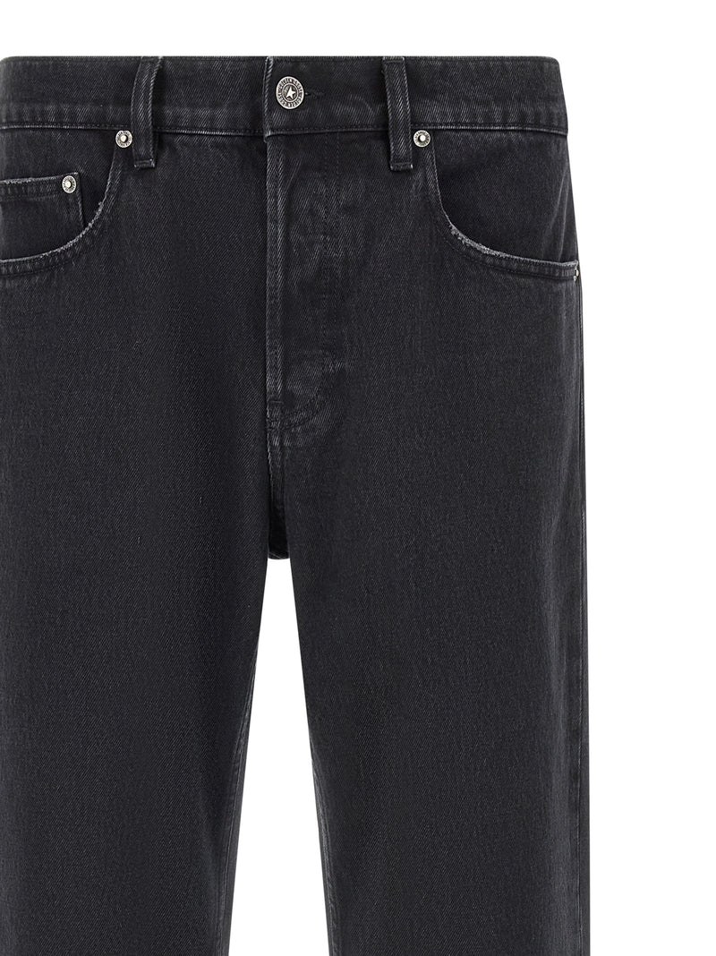 Golden Goose Black Cotton Straight-Leg Jeans - Skate Model