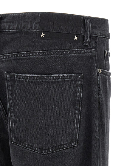 Golden Goose Black Cotton Straight-Leg Jeans