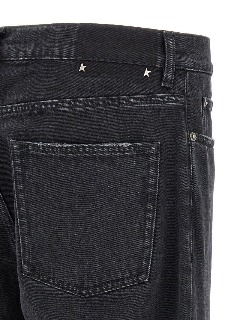 Golden Goose Black Cotton Straight-Leg Jeans - Skate Model
