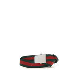 Gucci Multicolor Cotton Regular Belt - Web Ribbon Design