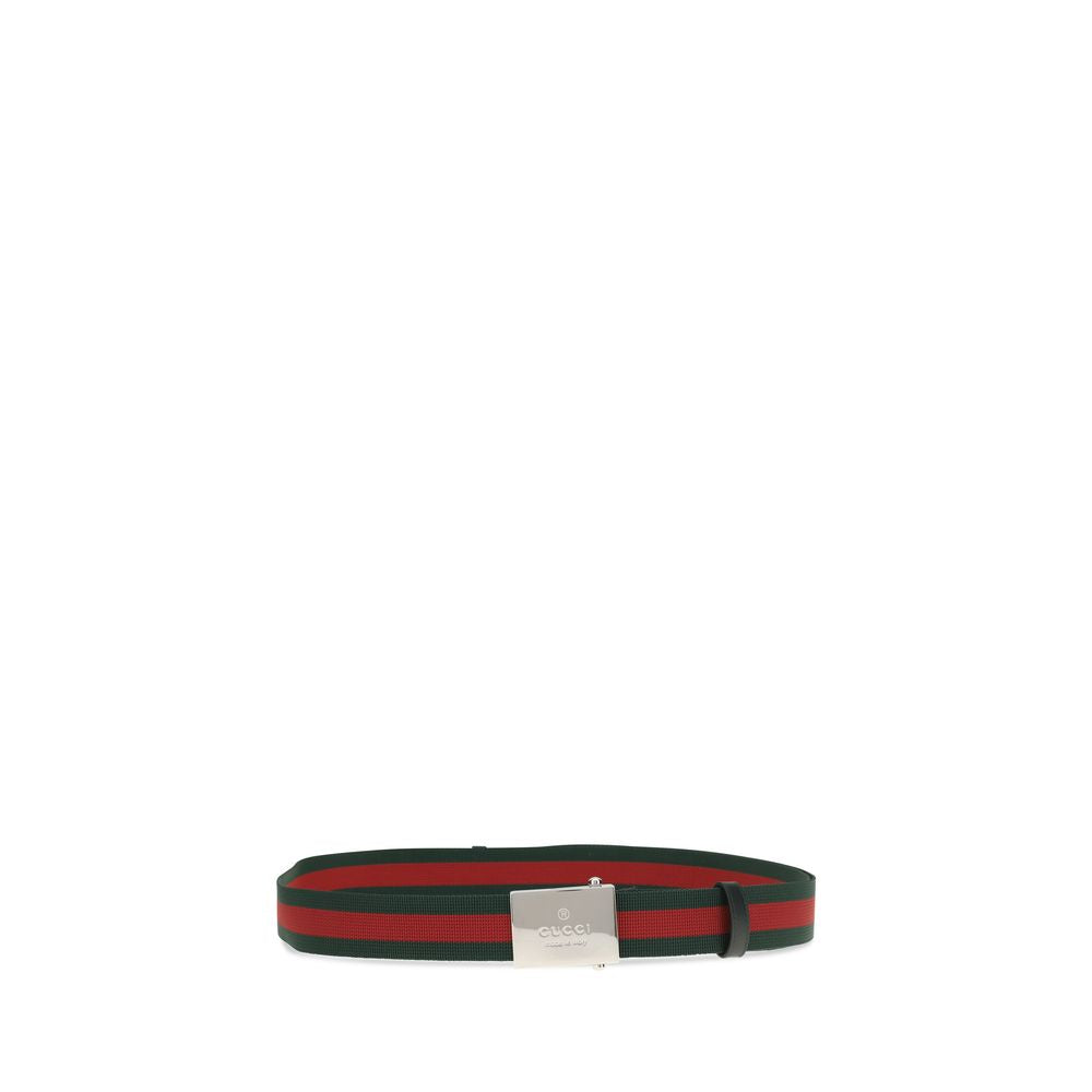 Gucci Multicolor Cotton Regular Belt - Web Ribbon Design