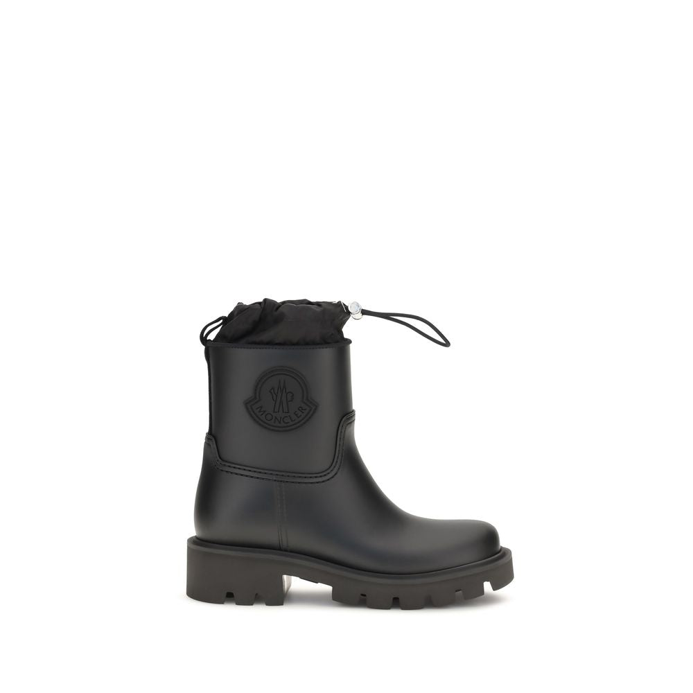 Moncler Kickstream Black PVC Rain Boots for Women