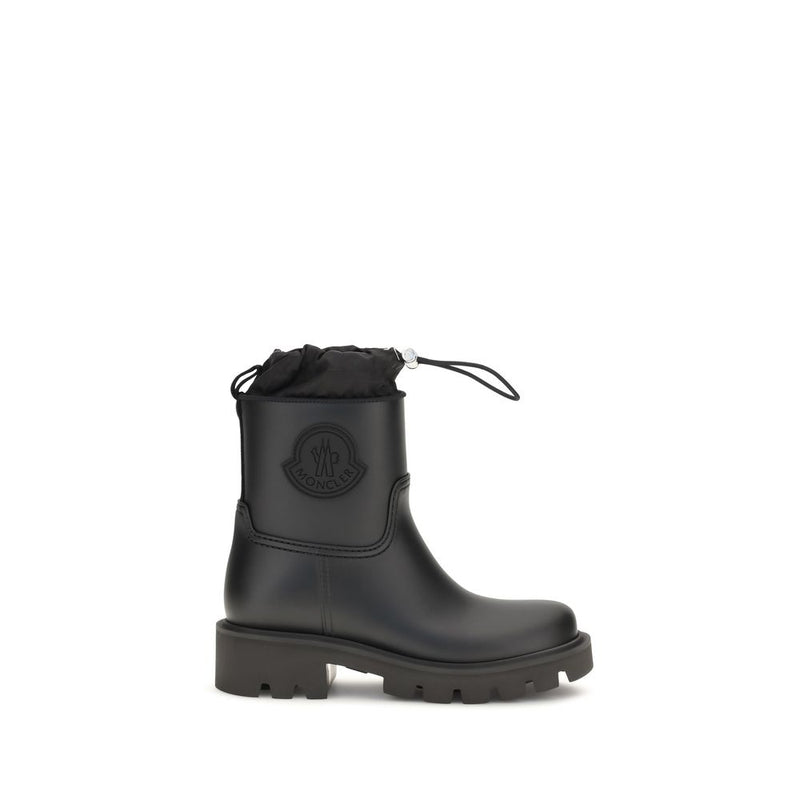 Moncler Kickstream Black PVC Rain Boots for Women