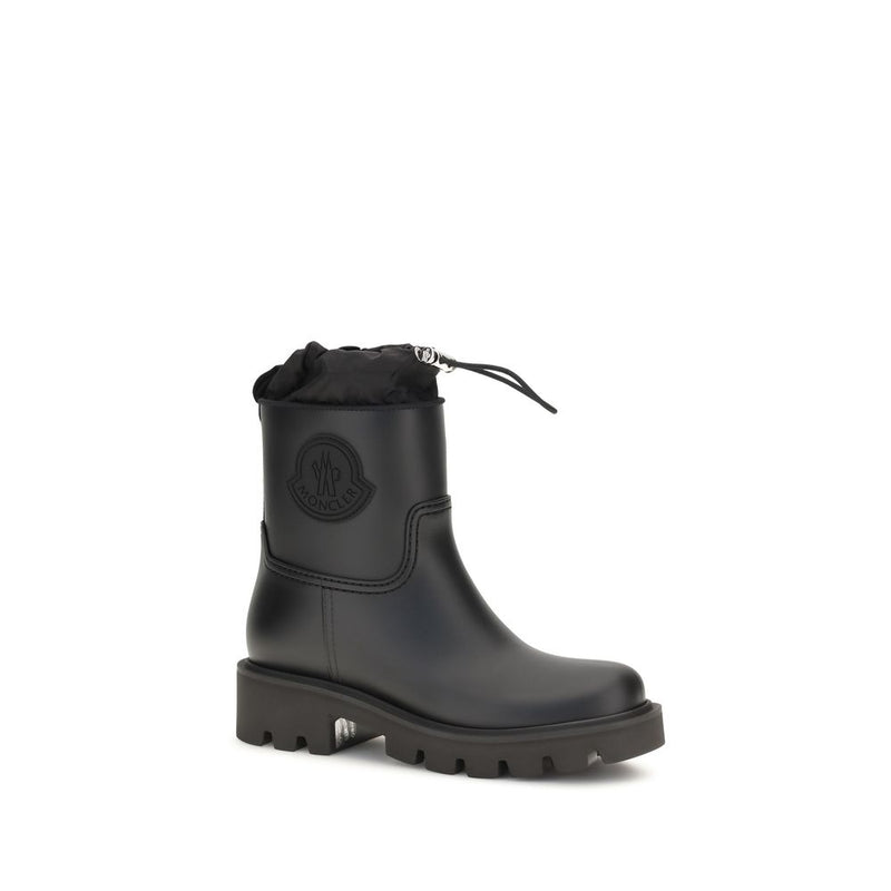 Moncler Kickstream Black PVC Rain Boots for Women