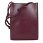 Jil Sander Purple Leather Crossbody Bag