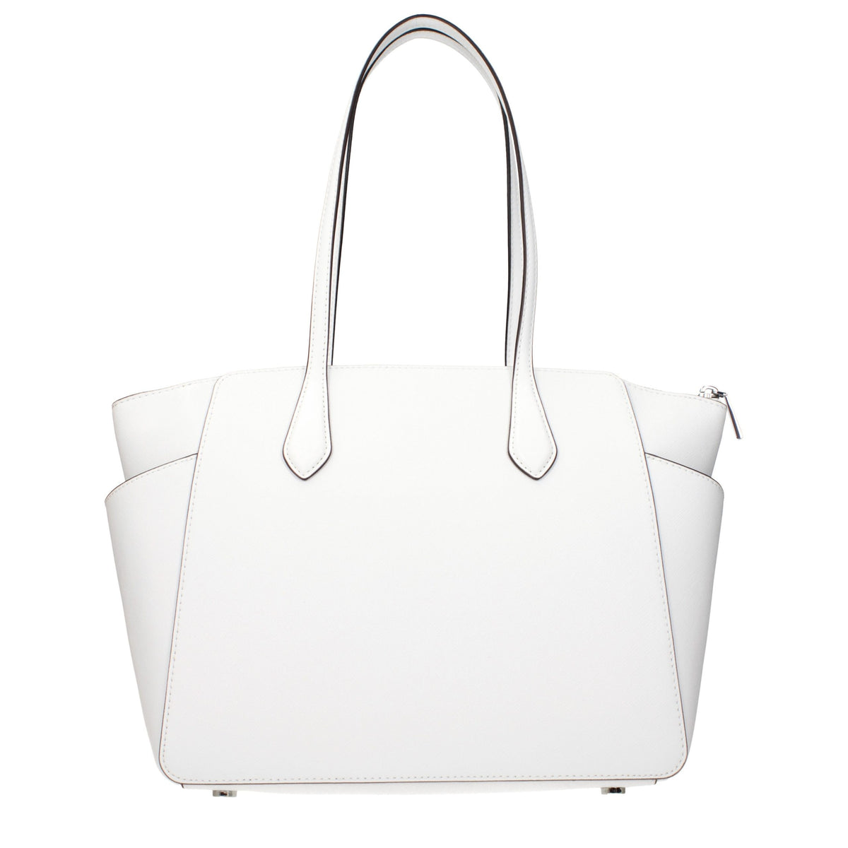 Michael Kors Optic White Leather Shoulder Bag