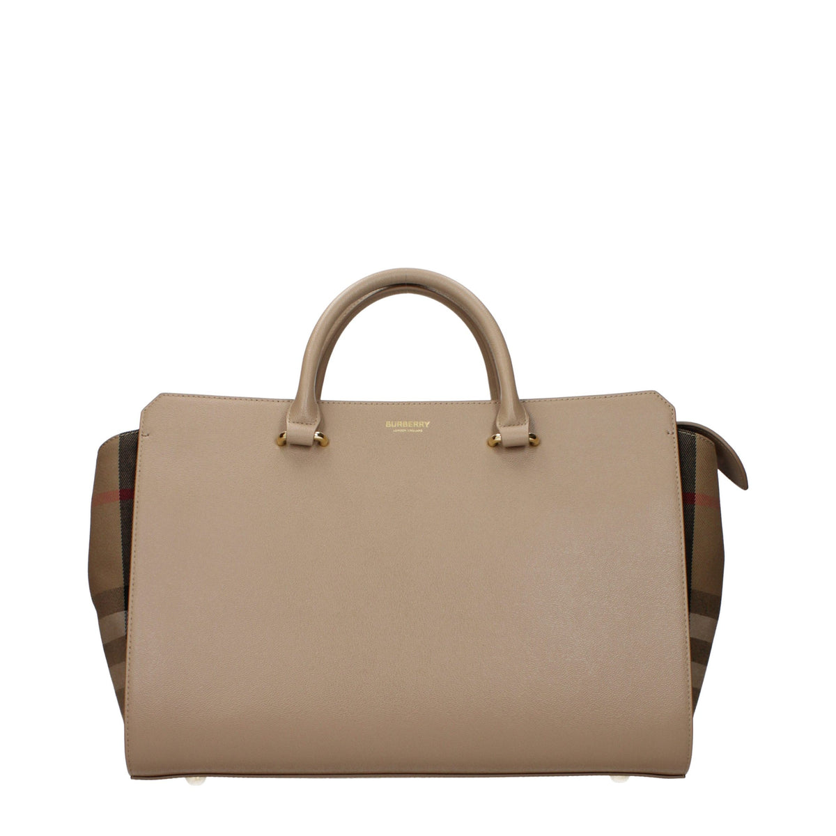 Burberry Beige Leather Handbag - Elegant and Versatile