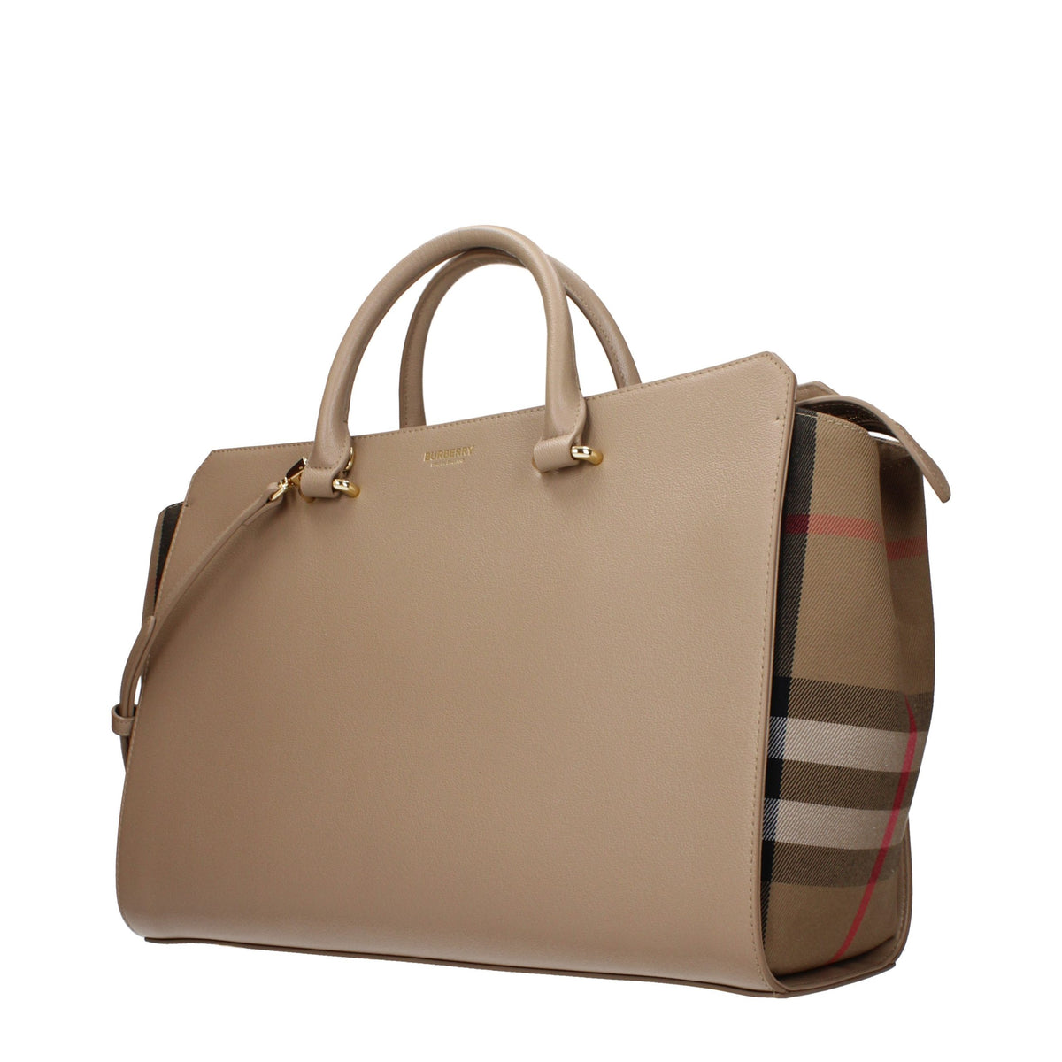 Burberry Beige Leather Handbag - Elegant and Versatile