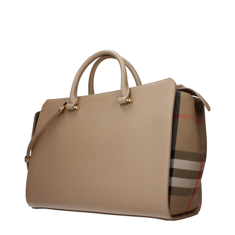 Burberry Beige Leather Handbag - Elegant and Versatile