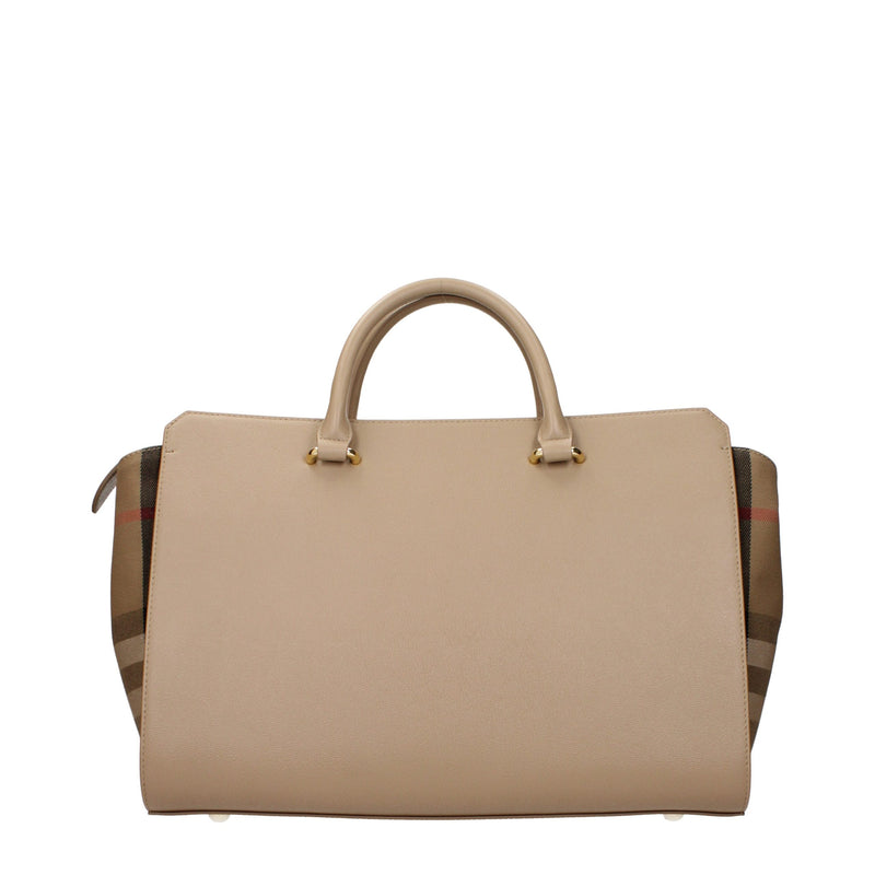 Burberry Beige Leather Handbag - Elegant and Versatile