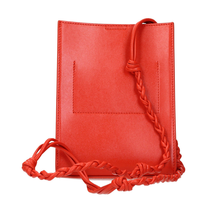 Jil Sander Red Leather Crossbody Bag