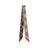 Burberry Beige Silk Scarf - Iconic Check Design