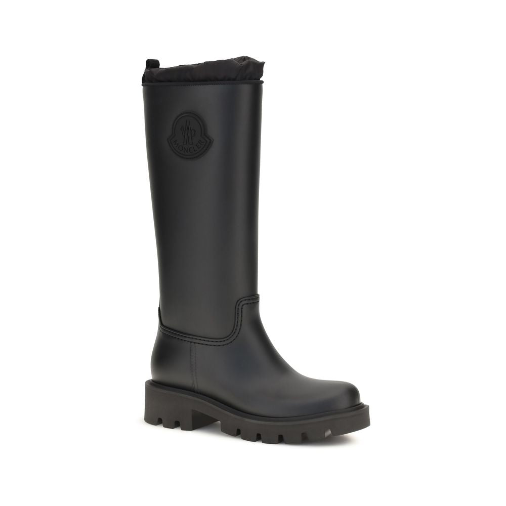 Moncler Black PVC Rain Boots - Kickstream Collection