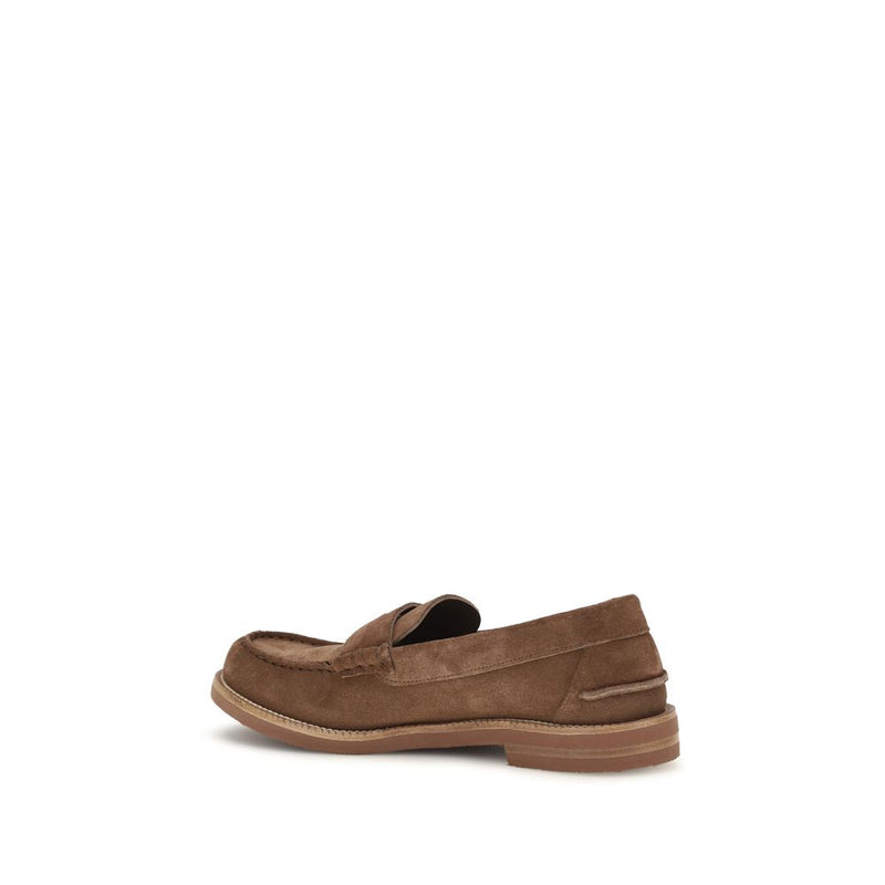 Pedro García Sabela Brown Suede Leather Slip-On Loafers