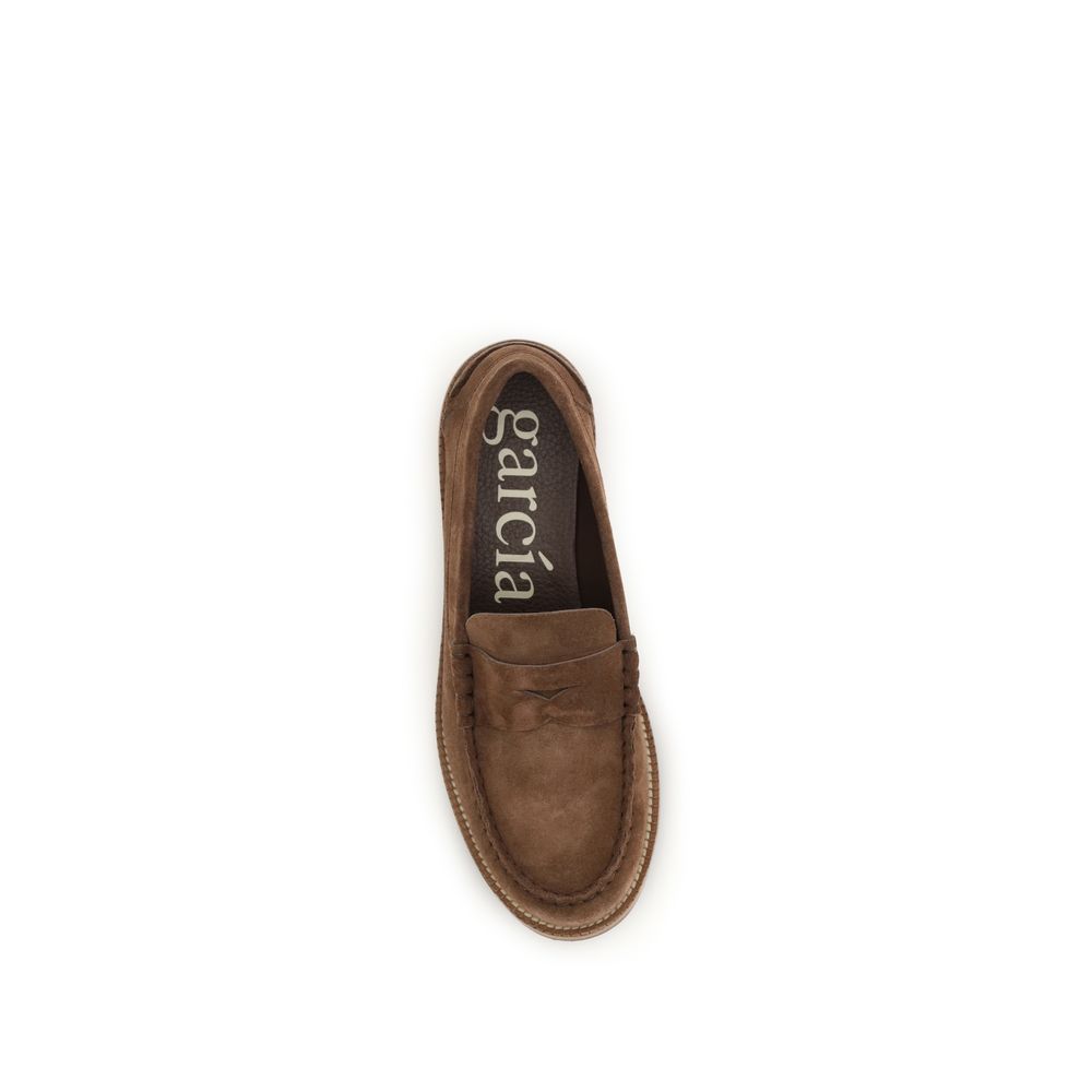 Pedro García Sabela Brown Suede Leather Slip-On Loafers