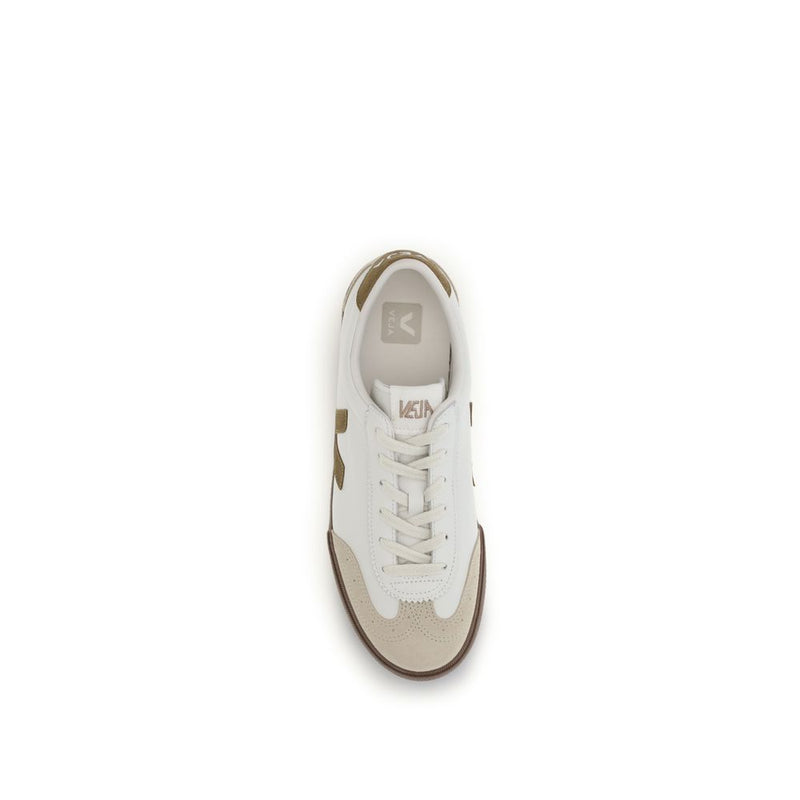 Veja Beige Calf Leather Bos Taurus Athletic Sneakers