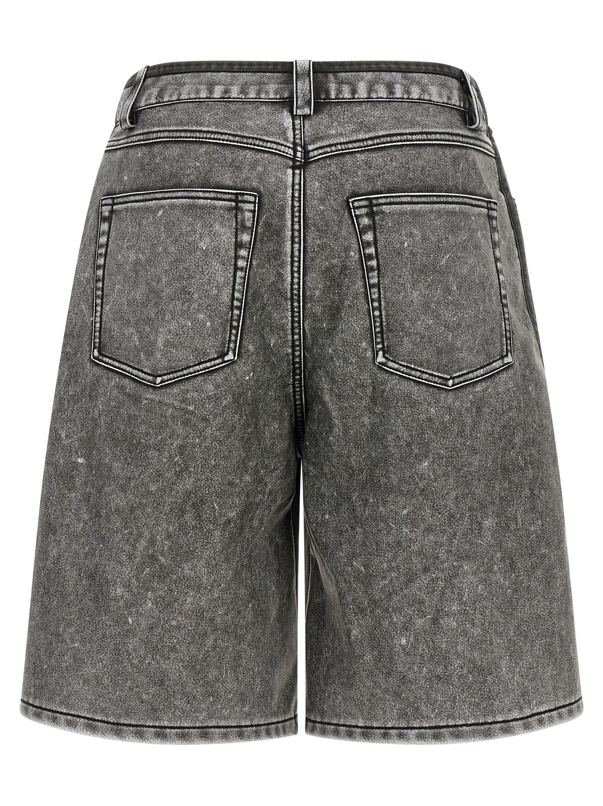 Diesel P-Arlor Gray Polyurethane Bermuda Shorts for Women