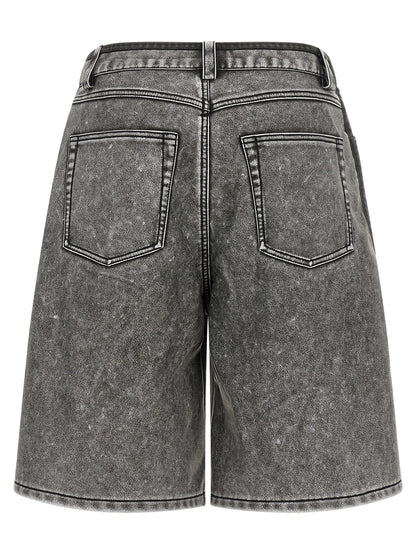 Diesel Gray Polyethylene Bermuda Shorts