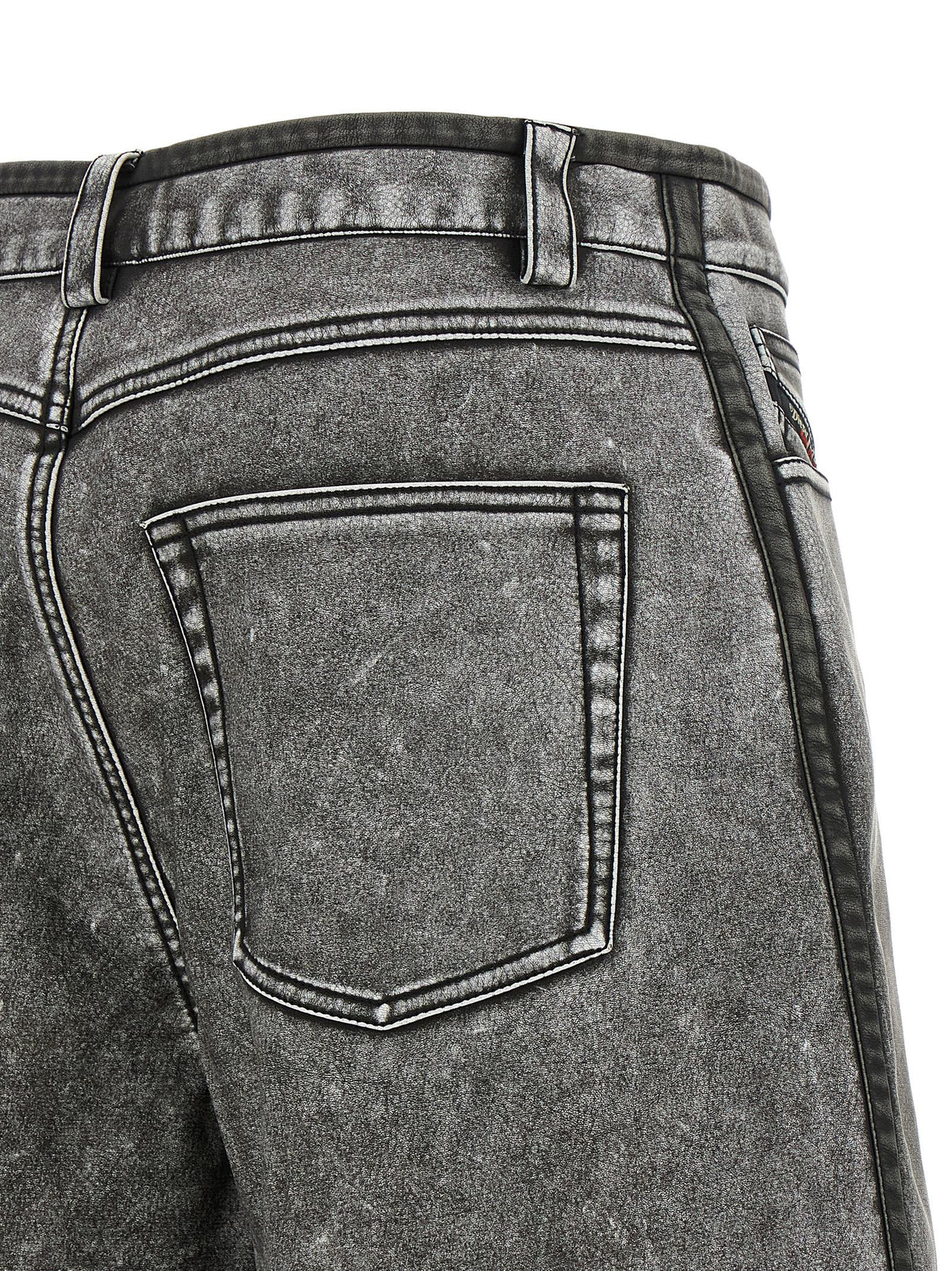 Diesel P-Arlor Gray Polyurethane Bermuda Shorts for Women