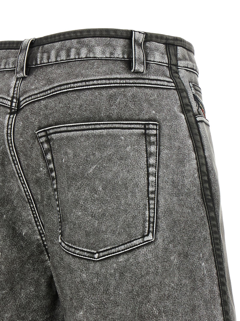 Diesel P-Arlor Gray Polyurethane Bermuda Shorts for Women