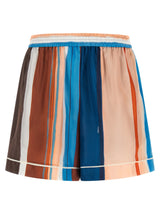 Fendi Multicolor Silk Bermuda Shorts for Women