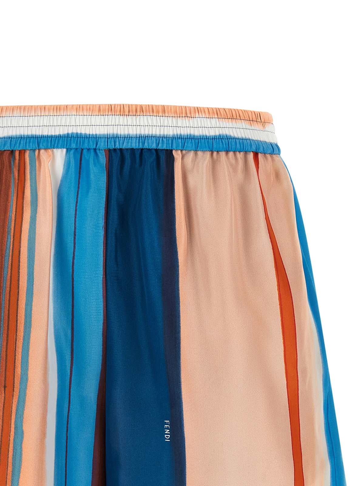Fendi Multicolor Silk Bermuda Shorts for Women