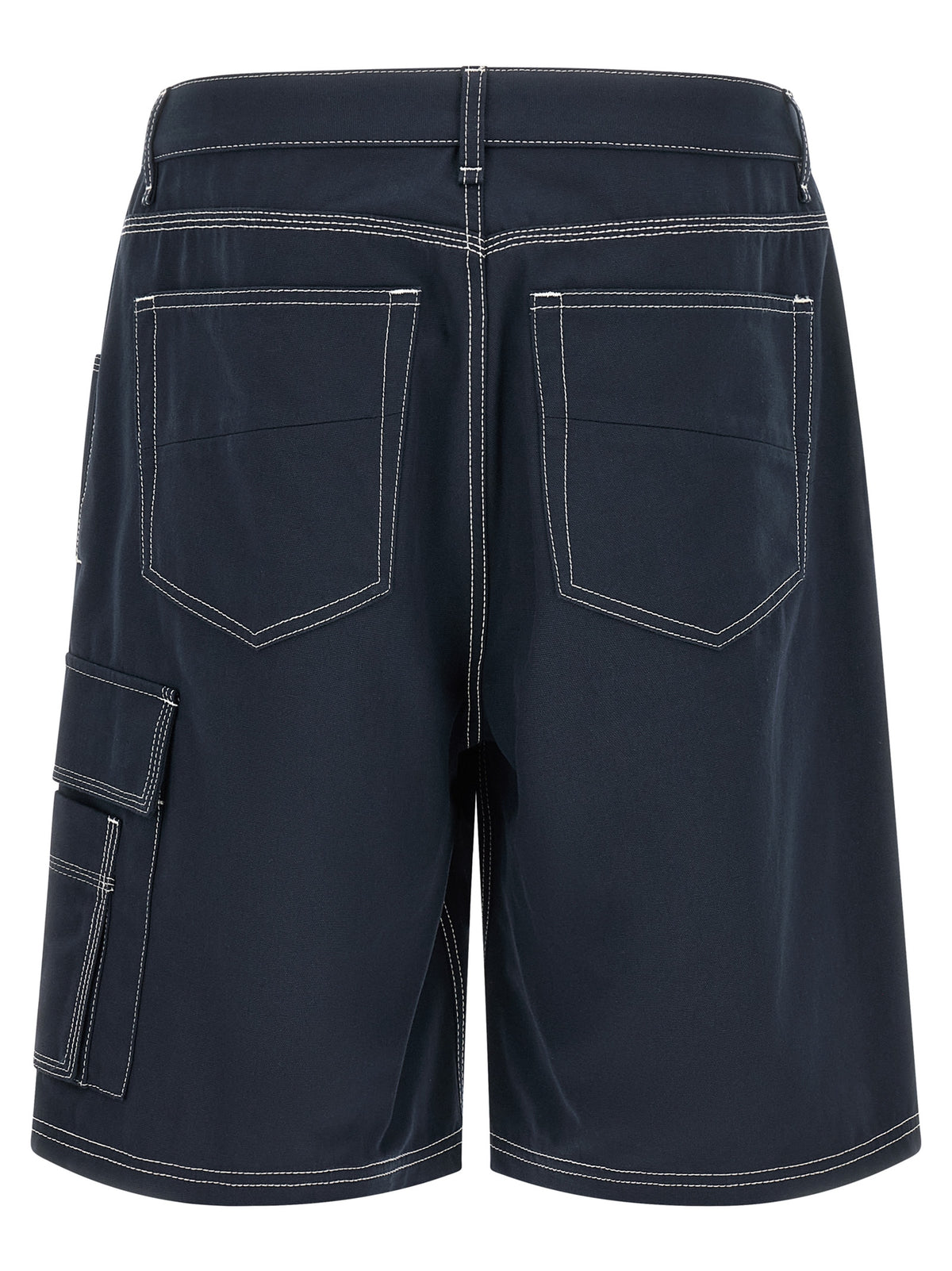 Fendi Blue Cotton Bermuda Shorts for Men